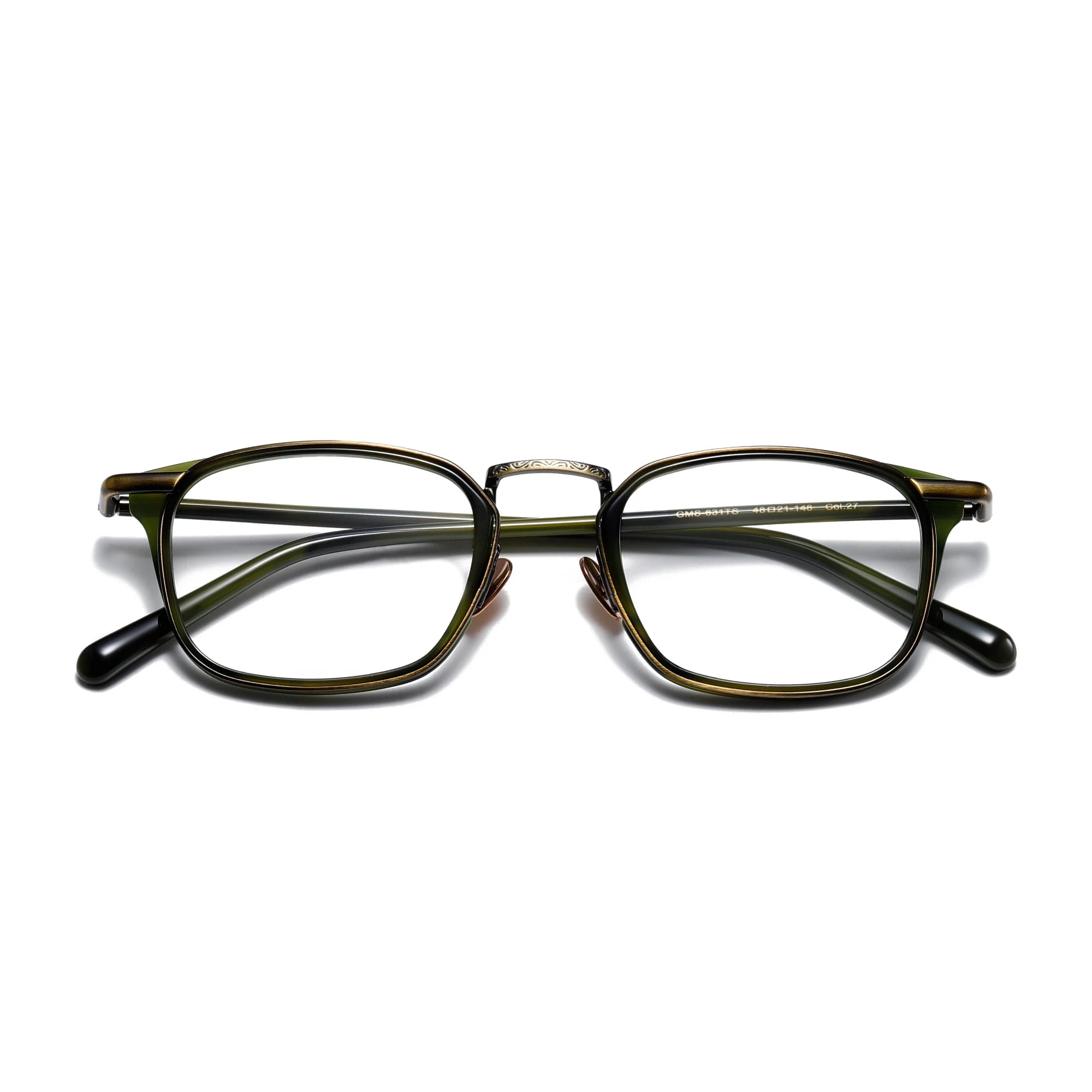 Benyi Japanese Style Luxury Vintage Square Eyeglasses Men Classic Myopic Glasses for Customized Logo