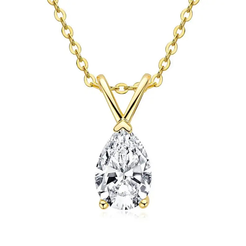 Unique Cheap Custom Real Best Promise Sterling Silver Rhodium Plated Trendy Celtic Knot Moissanite Engagement Necklace for Women