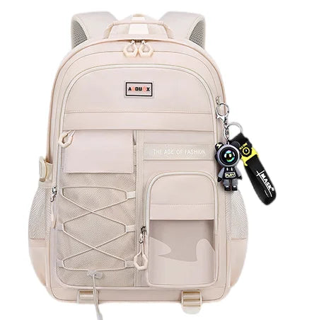 2024 New Trend Large Capacity Schoolbag Fashion Load Reduction Spine protection High-quality Simple Student Backpack