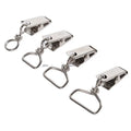 Factory Direct Lanyard Accessories Supply Chrome Plating Swivel Metal Bulldog Clip
