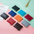 Genuine Cow Leather Zipper Coin Purse Luxury Round Pattern Pocket Change Case for Kids Women Men Cute Small Mini Purse Holder