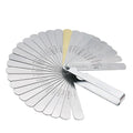 32pcs Stainless Steel Range Finder Feeler Gauge Valve Teaching Feeler Gauge 0.04-0.88 mm Gap Size .0015-.035 Copper Sheet MegaBDM