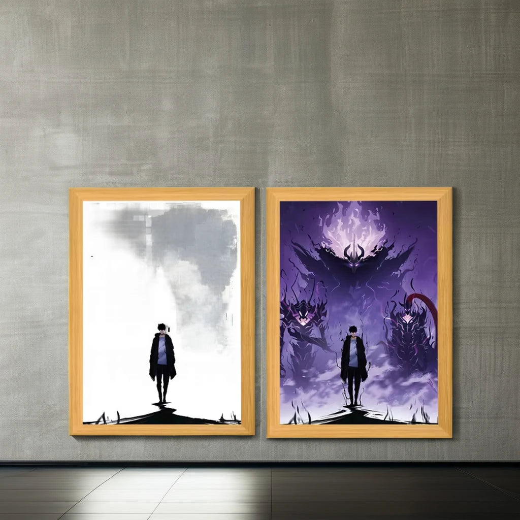 Led Painting Frame UV Printed Home Decorative Gifts Creative Photo Wooden MDF Frame