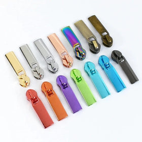 Meetee ZT148 5# Luggage Accessory Hardware Zipper Slider Tapes Clothing Garment Colorful Metal Nylon Zipper Head Accessories
