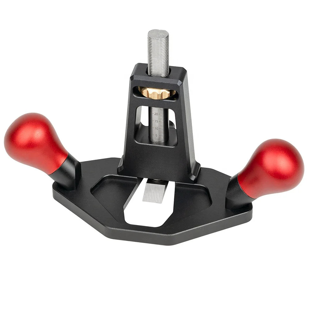 Hand Chisel Cutting Depth Adjustable Aluminum Alloy Hand Wood Planer Router Plane for Professional Woodworking