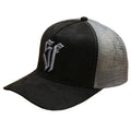 Good Quality Customize 3D Embroidery Logo Two Tone Suede Oxford 5 Panel Brown Beige Mesh Sporty Trucker Cap