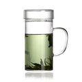 Heat-resistant Borosilicate  Hand Blown Glass Cup 250 Ml/350 ml clear Glass Tea Cup with Integrated Glass Filter for One Person