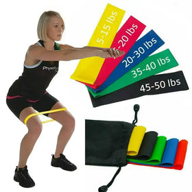 Hot Selling Custom Printing Set 5 Loop Resistance Bands Home Gym Sport & Fitness Exercise Equipment