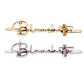 Custom Printed Letter Etching Die Casting Handbag Hardware Embossed Nameplate for Clutch Bags
