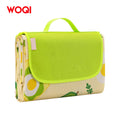 WOQI Lightweight Rolling Beach Blanket Waterproof Foldable Picnic Mat for Hiking Gardening for Summer