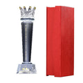 Pujiang High Quality K9 Crystal Award Trophy Custom Led Light Clear Crystal Championship Trophies for Souvenir