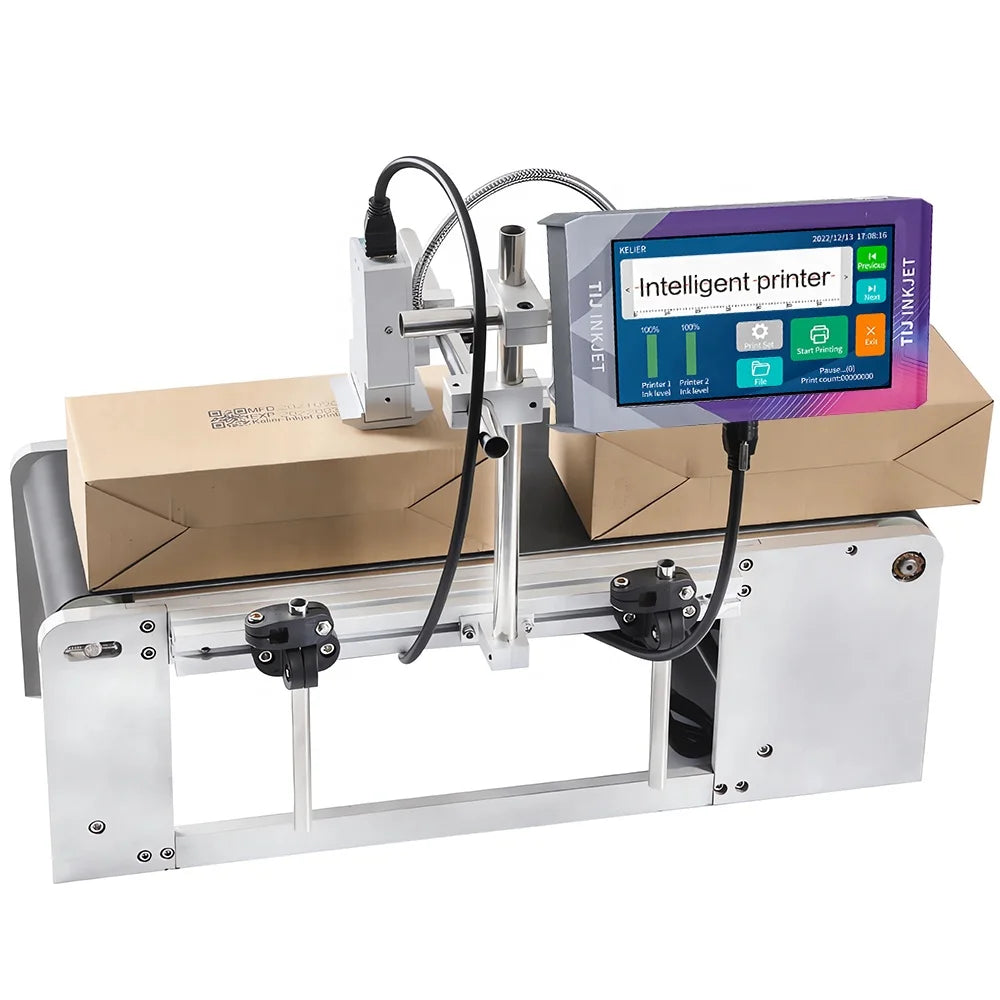 Kelier Factory Price Inkjet Printer Expiry Date Time Label Logo Printing Online Printer