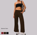 Plus Size Womens Polyester Wide Leg Outdoor Loose Pockets Hiking Sports Pants Women Mujer Girl Sport Active Yoga Pants