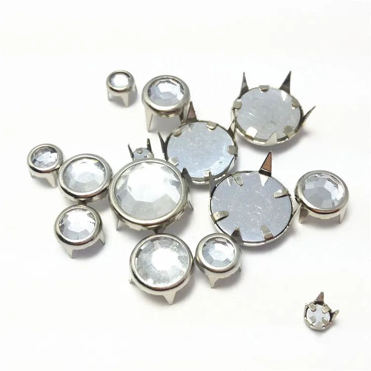 Various Specifications 5mm Copper and Acrylic Claw Nails for Clothing Shoes and Hats Garment Rivets