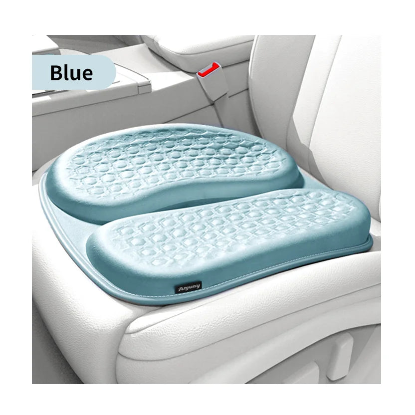 Anjuny Office Chair Soft Cushion Flexible Honeycomb Gel Seat Home Air Filling Cooling Cervical Orthopedic Comfort for Car Sofa