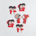 Custom Soft Rubber Refrigerator Magnetic Stickers Chinese Style Wedding Gift Pvc Fridge Magnet