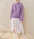 Product Manufacturer Women Casual Plain Crew Neck Pattern Custom Warm Oversized Knit Sweater