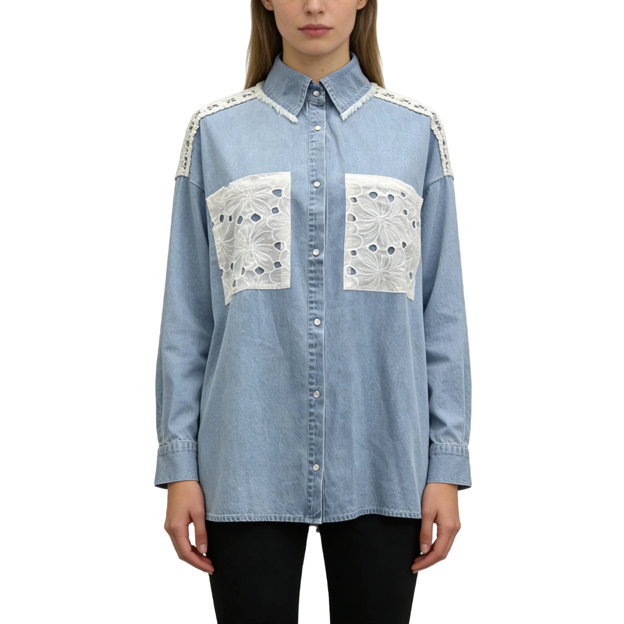 Women's Blouses Jeans Youth Women's Blouses Lace Blouse China