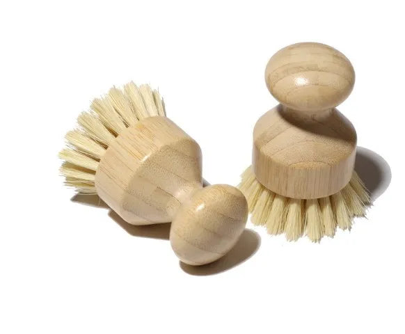 Kitchen Cleaning Brush Wash Dishes Brush Large Bamboo Seal Sisal Pot Brush