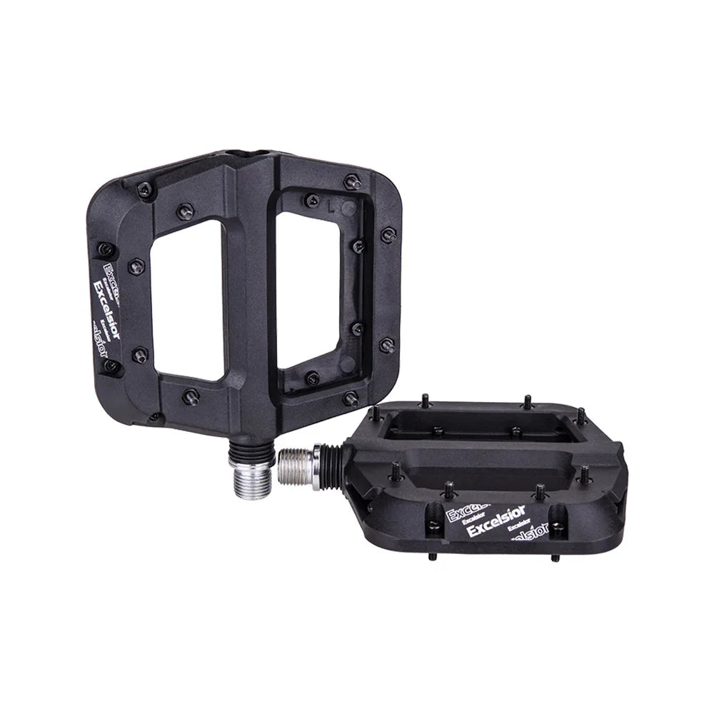 ZTTO MTB DU Bushing Bearings Nylon Ultralight Flat Pedal XC AM Mountain Road Bike BMX Anti-slip Big Foot Plastic Bicycle Pedals