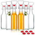 Home Brewing Empty Glass Amber 16 oz clear 330ml 500ml Swing Top Beer Bottle with Easy Wire Swing Cap