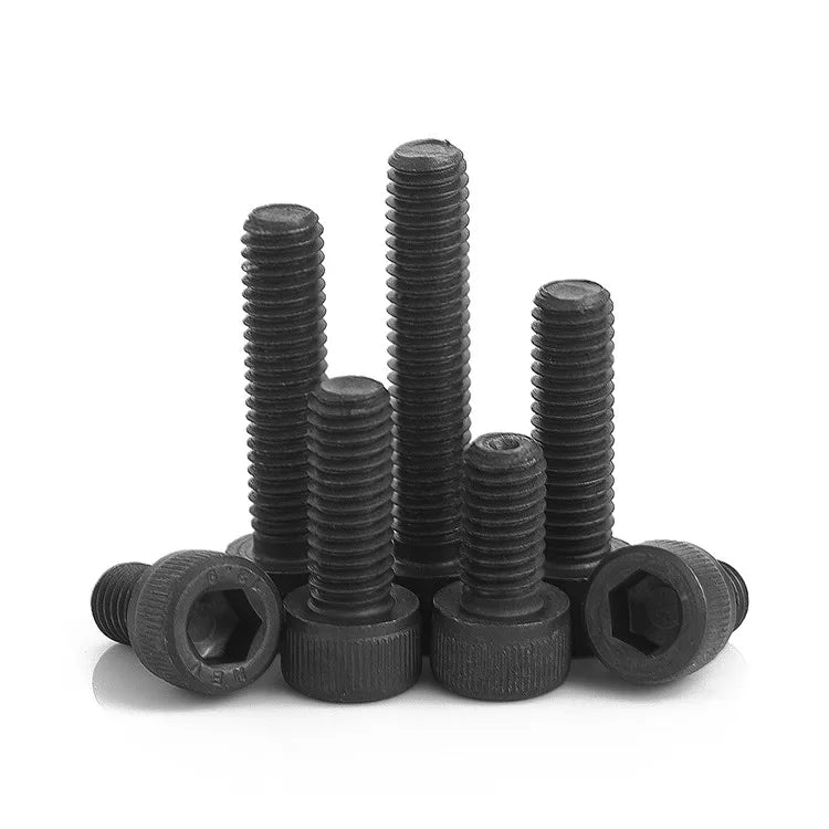 Grade 12.9 Full Thread Hexagon Socket Head Cap Screw Allen Key Bolt Black Colored M2-M24 for M3-M18 M4-M20 M5-M24 Bolts MegaBDM