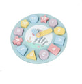 New Children Educational Learning Montessori Number Puzzle Wooden Clock Toy for Kids 3+