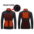 Winter Electric Heated Jacket for Women Men With Battery Pack Custom Polar Fleece Rechargeable Battery Heated Jacket