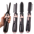 4 in 1 Hair Dryer Brush Electric Hot Air Comb Multifunction Hair Curler Straightener Curler Negative Ion Hair Dryer