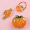Midairy New Arrival Realistic Bright Color Persimmon Style Hair Claw Clip for Girls Ladies Hair Accessories 62x50mm 4153