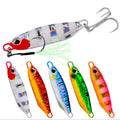 15g 20g 30g 40g 60g Wholesale DUO Type Box Packaging Assist Hook+Treble Hook Fishing Lure Casting Luminous Metal Jigs