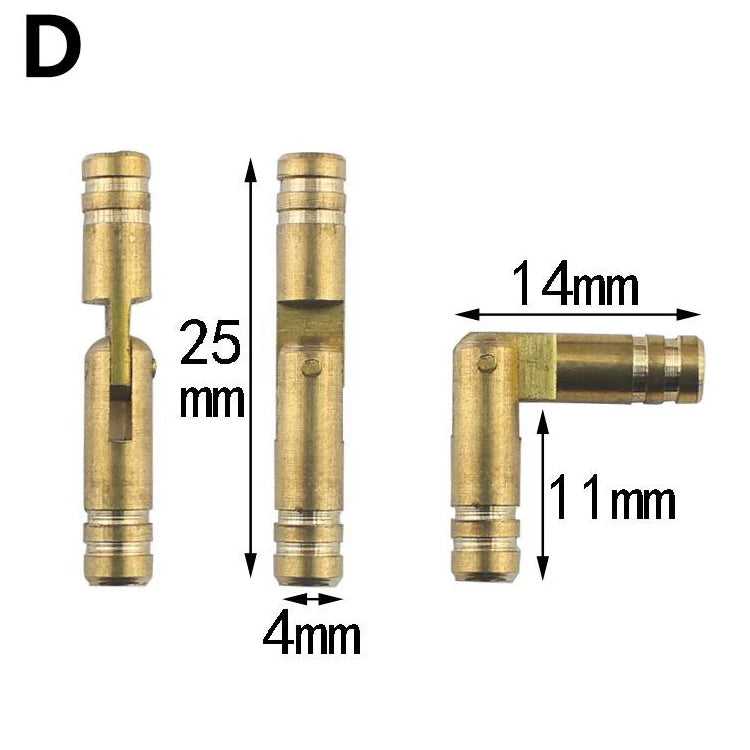 Wholesale Metal Accessories Barrel Brass Hinge for Home Office Kitchen Bathroom Workshop & Dining Use Customizable Color