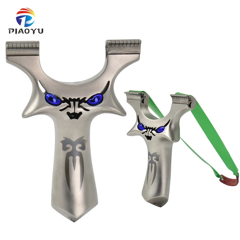 304 Stainless Steel Slingshot Fast Pressure Bow Head Slingshot High Precision Outdoor Flat Rubber Band Slingshots Shooting