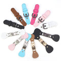 Hot-sale Imitation Leather Duffle Coat Clasp Toggles Leather Button Toggle for Overcoat Shoes Bag