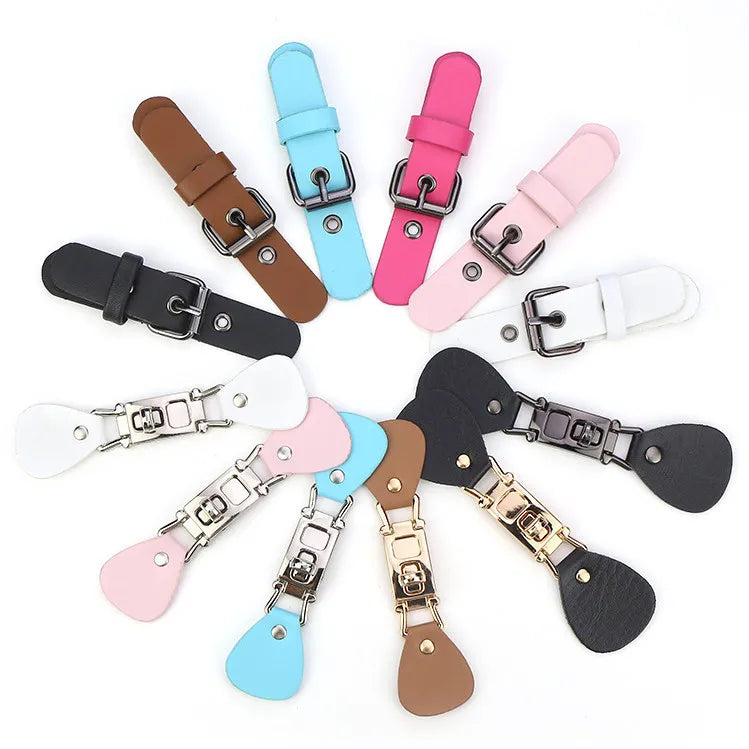 Hot-sale Imitation Leather Duffle Coat Clasp Toggles Leather Button Toggle for Overcoat Shoes Bag
