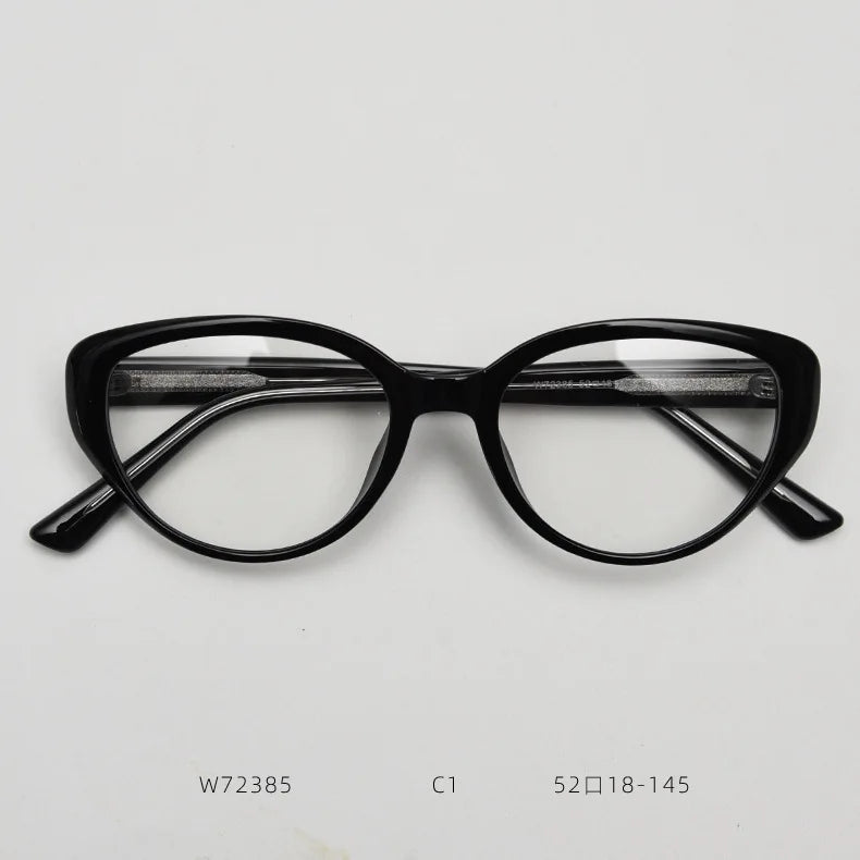 2026 New Fashion TR90 Eyewear Blu-ray Blocking Retro Round Optical Prescription Cat Eye Glasses Frame Women