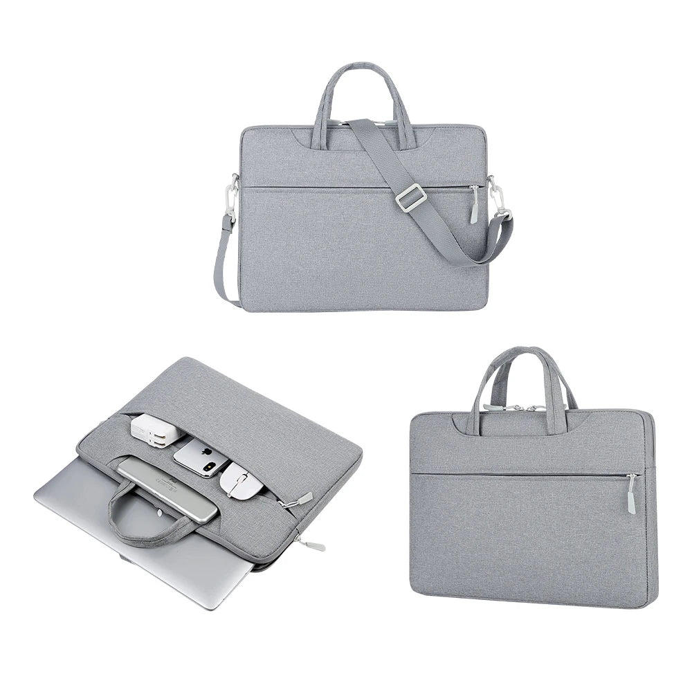 Wholesale 2022 Anti-Theft Laptop Briefcase Strong Zipper Shoulder Bag with Oxford Polyester PC Protection Briefcase Shoulder Bag