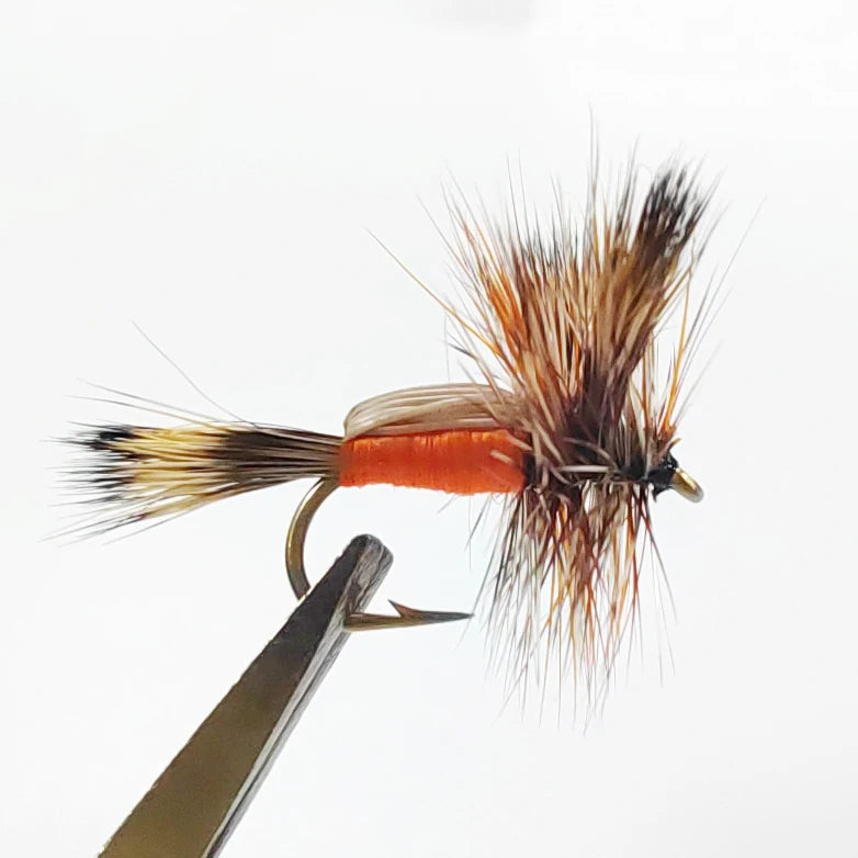 Humphy Orange #14 Commercial Dry Flies Handmade with Professional Materials for Trout Target Species River Position ABS Material