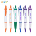 Customized 1.0mm Plastic Ball-point Pen Comfortable Rubber Grip Personalized Design Message Oily Ink UV Printing Custom Color