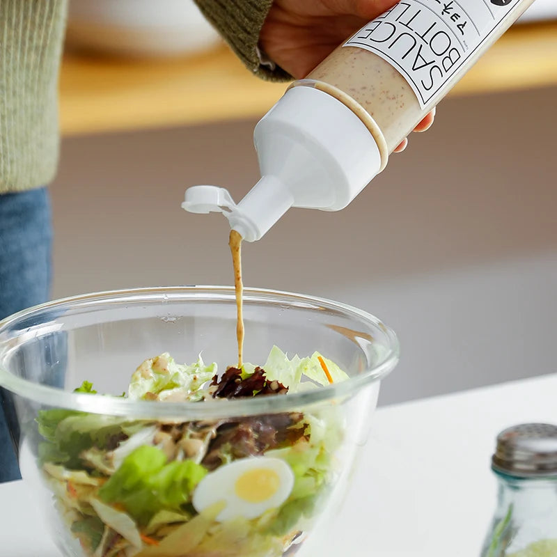 SHIMOYAMA 350ml Plastic Honey Squeeze Bottles Twist-on Cap Lids for Kitchen Use for Ketchup BBQ Sauce Other Condiments