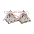 Carousel Theme Triangle Candy Paperboard Folder Recyclable Wedding Favor Gift Chocolate Packaging for Birthday Party Supplies