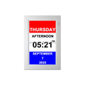 New Design 8 Inch LCD Screen Rotation Landscape Portrait Display Digital Dementia Clock With Remote Control
