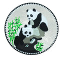 Bear Grizzly Customized Embroidered Chenille Patches Badge Decorative Appliques with Hook and Loop Backing Panda Iron-On Patch