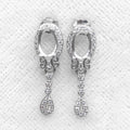 Sterling Silver 5*7mm Semi Mount Stud Eardrops Empty Frame Support Blank Setting S925 Base Without Center Stone DIY for Inlay