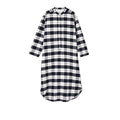 Flannel Long Sleeve Indian Style Nightdress Autumn Cotton Women's Nightdress Stand-up Collar Long Dress