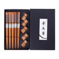 2023 Hot Sale Walnut Solid Wood Camping Chopsticks Set Eco-Friendly Modern Luxury Hunan Wholesale