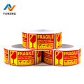 Waterproof Fragile Warning Stickers Vinyl Warning Labels Strongly Stick Shipping Industry Packaging Sticker Rolls