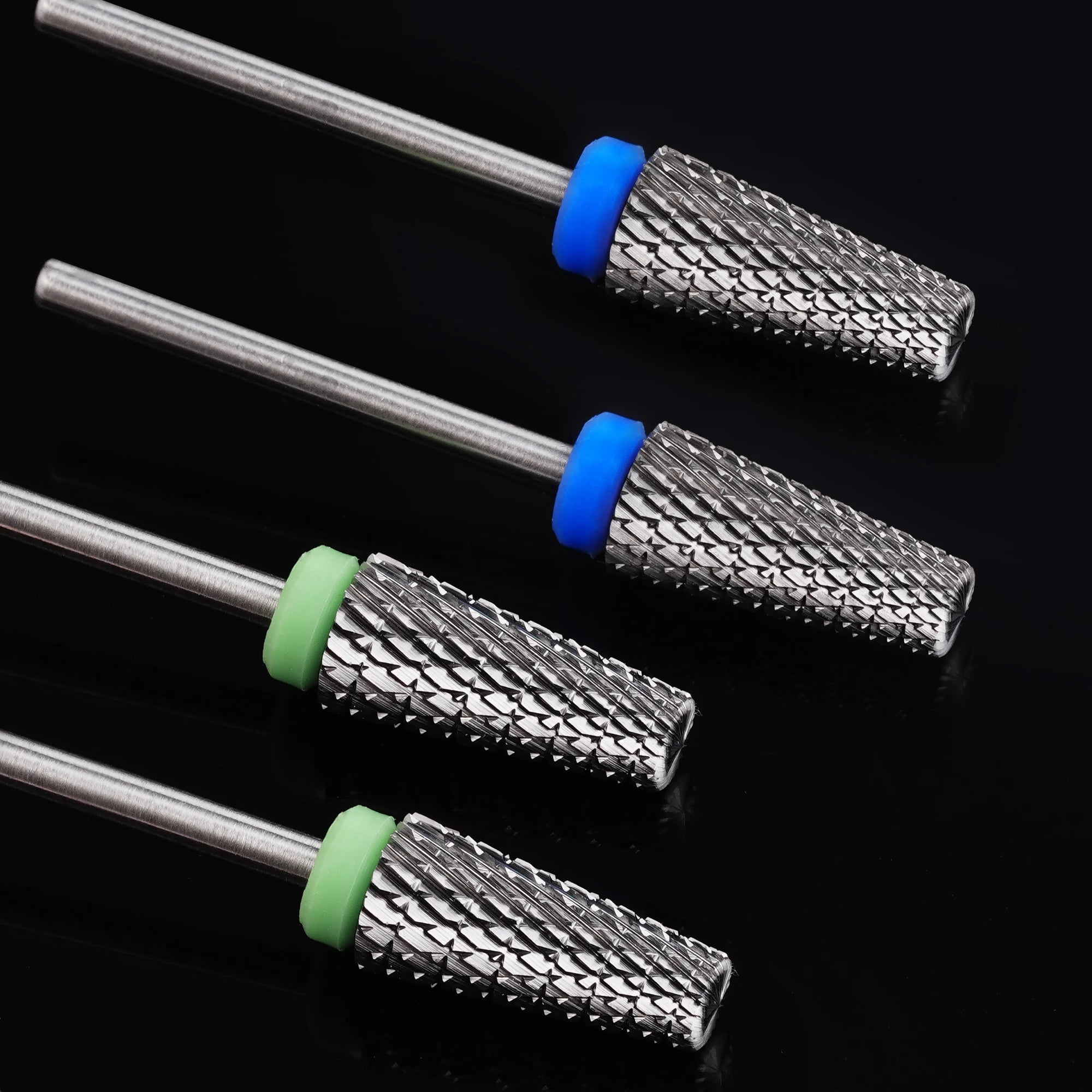 New Arrival Heat Resistant Nail Bits 100 Pieces Tungsten Steel Carbide Barrel Mermaid Super Cut Mericure Tool 5 in 1 Nail Bit