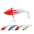 10g 7cm Plastic Vib Rattling Beads Luya Bait Vibra Lure Specialized Soft Hard Bait Bottom Fishing Ocean Beach Sea Bass Black