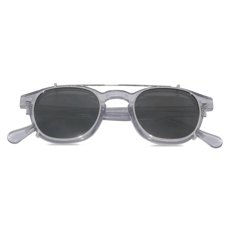 China Wholesale Acetate Optical Frames With Metal UV400 Clip on Sunglasses Fashion Styles Eyewear